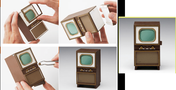 Panasonic Classic Retro Tv Papercraft