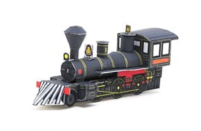 Yoshi Tsune Locomotive Train Paper Model