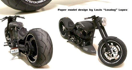 The Mille Miglia Custom Bike Papercraft