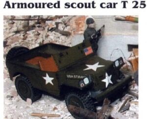 str 04 - Armoured Scout Car T25 Paper Model