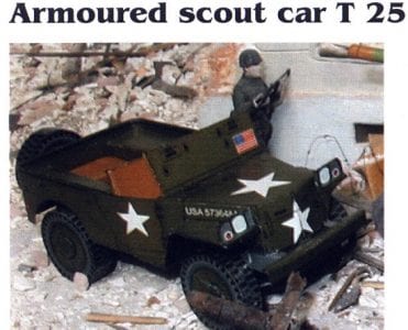 Armoured Scout Car T25 Paper Model