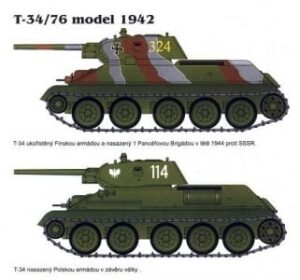 t 34 76 tank - Tank t-34/76 Military Paper Model