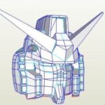 gundam helmet - Gundam Eva Helmet Paper Model