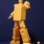 Goldenglue Gold Lightan - Golden Warrior Gold Lightan Paper Model