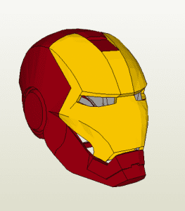 Iron Man 3 Helmet Papercraft