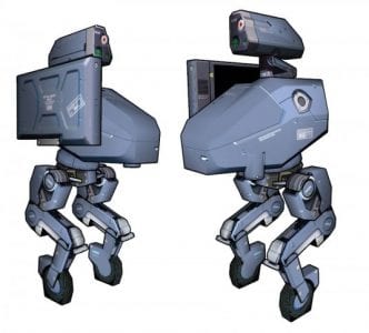 Metal Gear MKII Robot Papercraft Model