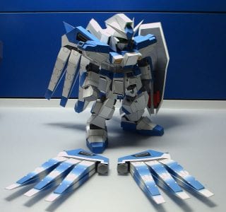SD RX-93-V2 Hi-V Gundam Papercraft
