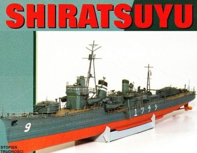 Japanese Destroyer Shiratsuyu Papercraft