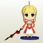 red saber - Chibi Red Saber Papercraft