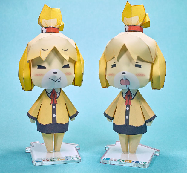 Animal Crossing Isabelle Shizue Papercraft