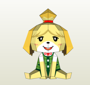 isabella shizue papercraft - Animal Crossing Isabelle Shizue v2 Papercraft