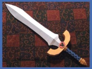 Kingdom Hearts Dream Sword Papercraft - Kingdom Hearts Dream Sword Papercraft