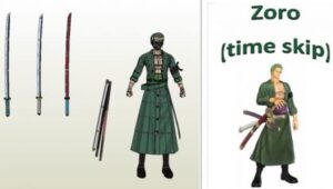 zoro new world papercraft - One Piece Roronoa Zoro Papercraft