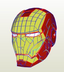 iron man 3 - Iron Man 3 Helmet Papercraft