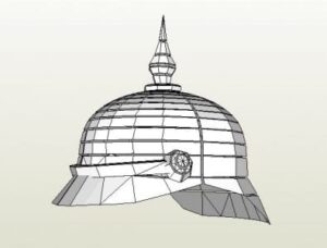 pickelhaube papercraft - Pickelhelm Headgear Papercraft