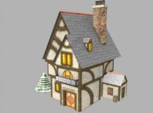 tudor cottage papercraft - Tudor Cottage Diorama