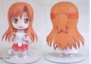 Sword Art Online Yuki Asuna Papercraft - Sword Art Online Chibi Yuki Asuna Papercraft