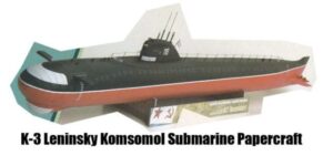 K 3 Leninsky Komsomol Submarine Papercraft - K-3 Leninsky Komsomol Submarine Papercraft