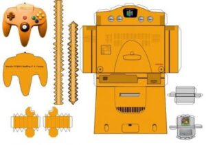 1cxid - N64 Video Console Papercraft