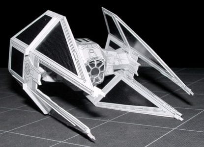 Star Wars Tie Interceptor Paper Model