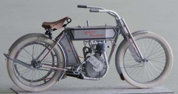 Harley Davidson Bicycle Papercraft