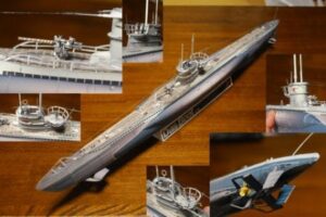 Q8A8R - Das Boot U-96 Battleship Paper Model