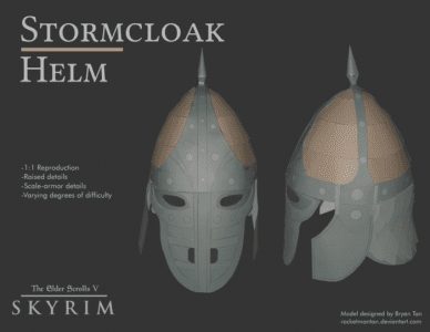 Skyrim’s Stormcloack Helmet Cosplay Papercraft