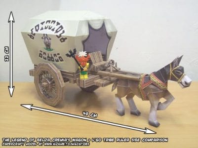 Zelda Cremias wagon Papercraft