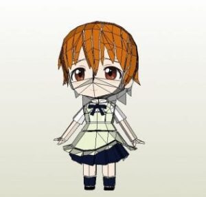 inami mahiru working papercraft - Inami Mahiru Chibi Papercraft