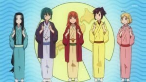 lspcN - Joshiraku Kimono Girls Papercraft