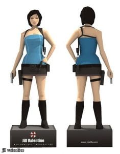 Resident Evil Jill Valentine Paper Model