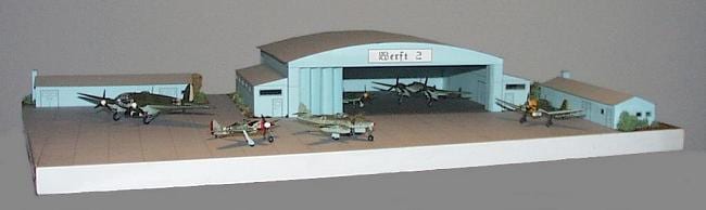 Aircraft Hangar Diorama