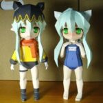 kazepo2098 - Jingai Makyo Kazeko Swimsuit Papercraft