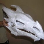 skyrim dragon bone head distressfasirt - Skyrim Dragon Bone Skull Paper Craft