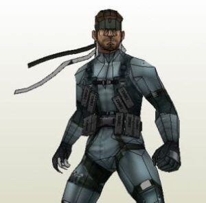 snake - Solid Snake MGS game Paper craft