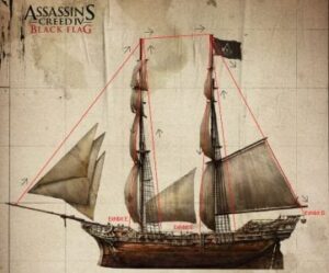 black flag papercraft - Assassins Creed Jackdaw Black Flag Ship Papercraft