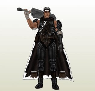 guts berserk - Berserk Guts Papercraft