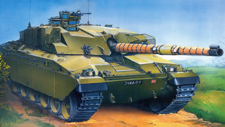 British Challenger Tank Paper Model
