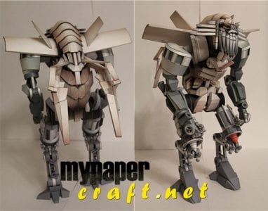 Transformer Jetfire Paper craft