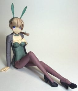 Strike Witches Bunny Lynette Bishop Papercraft