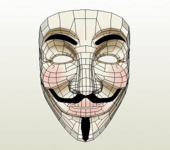 ANONYMOUS Mask template