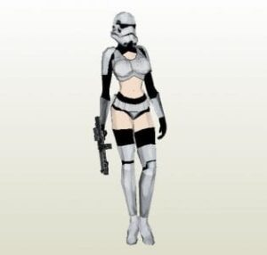 girltrooper - Star Wars Trooper Girl Paper Craft