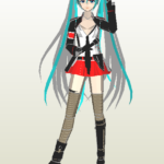 adult hatsune miku - Adult Hatsune Miku Paper craft