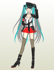 adult hatsune miku - Adult Hatsune Miku Paper craft