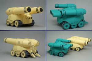 m0096 - Chibi Daijiro Heavy Tank Paper Craft