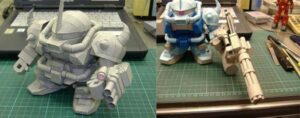 sdgf - SD Gouf Gundam paper craft