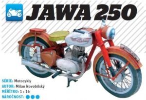 SH3B0039 - Jawa 250cc Motorbike Paper craft