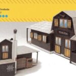 log - Chata Cottage paper craft