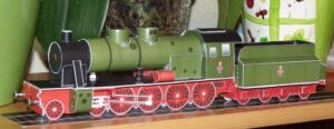 OS24 testowy - Steam locomotive Os24 Paper Model