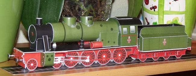 Steam locomotive Os24 Paper Model